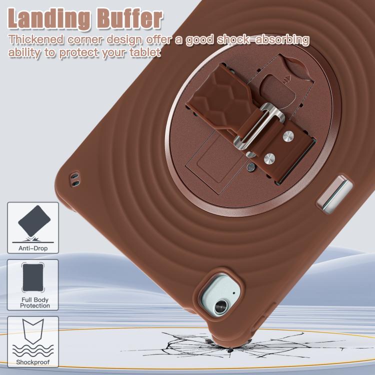For iPad Air 13 2026 / 2025 / 2024 Rotation Holder Silicone Hybrid PC Tablet Case