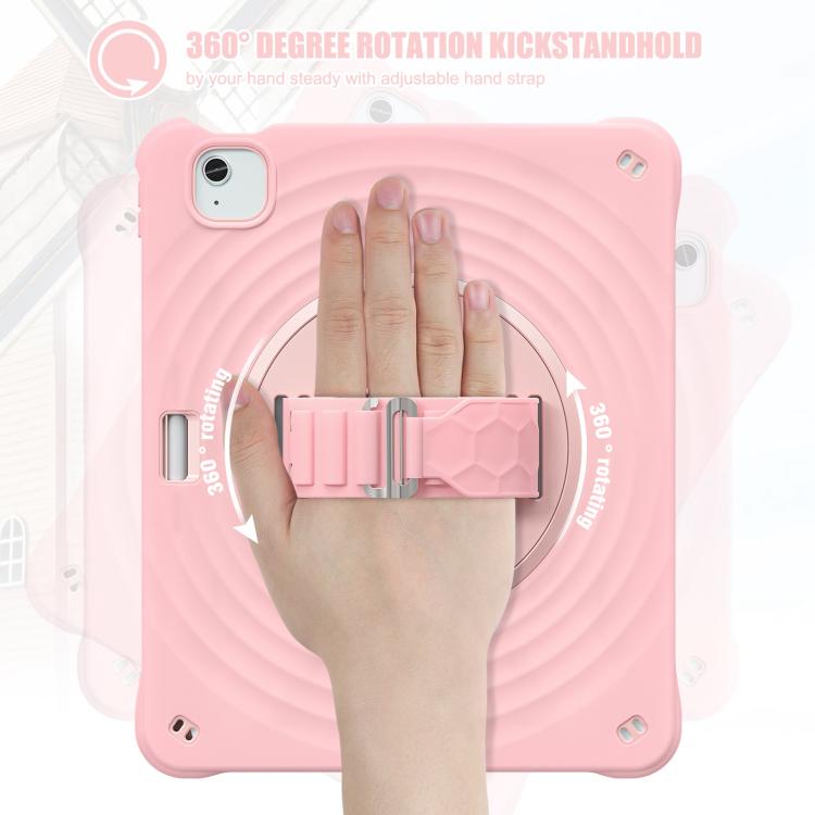 For iPad Air 13 2026 / 2025 / 2024 Rotation Holder Silicone Hybrid PC Tablet Case