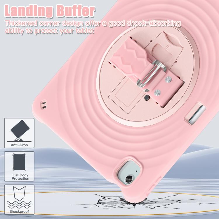 For iPad Air 13 2026 / 2025 / 2024 Rotation Holder Silicone Hybrid PC Tablet Case
