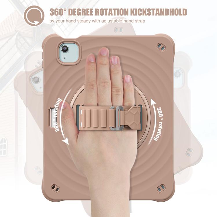 For iPad Air 11 2026 / 2025 / 2024 Rotation Holder Silicone Hybrid PC Tablet Case