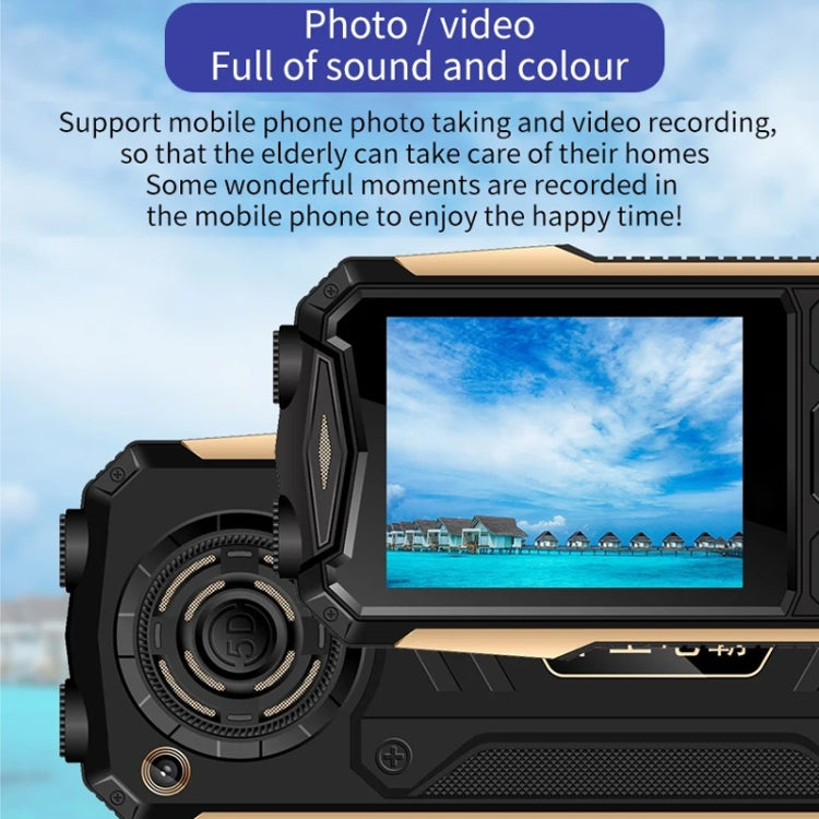 K1+ 4G Elder Rugged Phone, 2.6 inch, 1500mAh Battery, LED Flashlight, Network: 4G, Dual SIM, SOS, Plug:US Plug