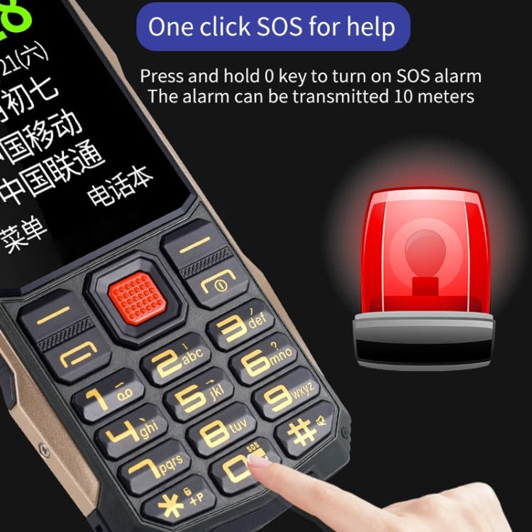 K1+ 4G Elder Rugged Phone, 2.6 inch, 1500mAh Battery, LED Flashlight, Network: 4G, Dual SIM, SOS, Plug:US Plug