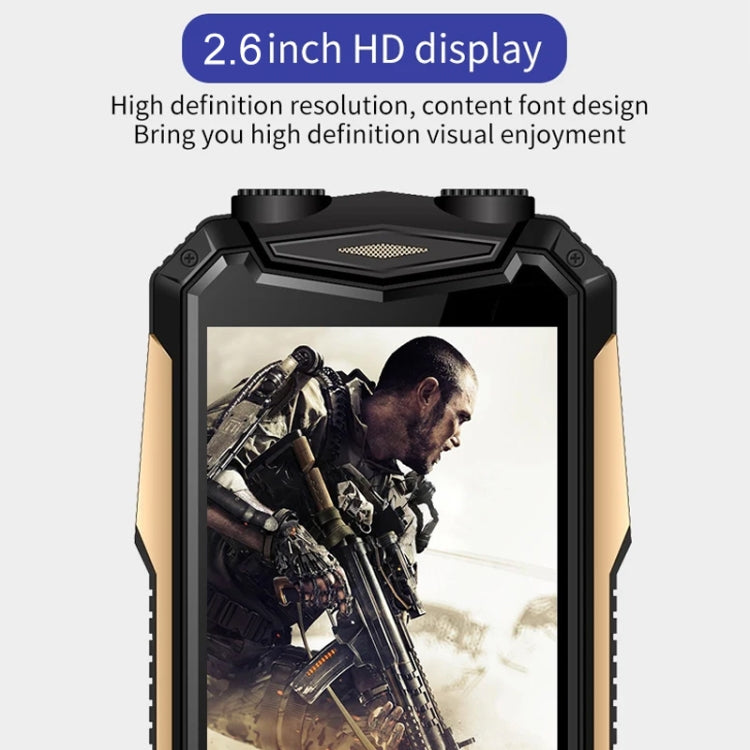 K1+ 4G Elder Rugged Phone, 2.6 inch, 1500mAh Battery, LED Flashlight, Network: 4G, Dual SIM, SOS, Plug:US Plug