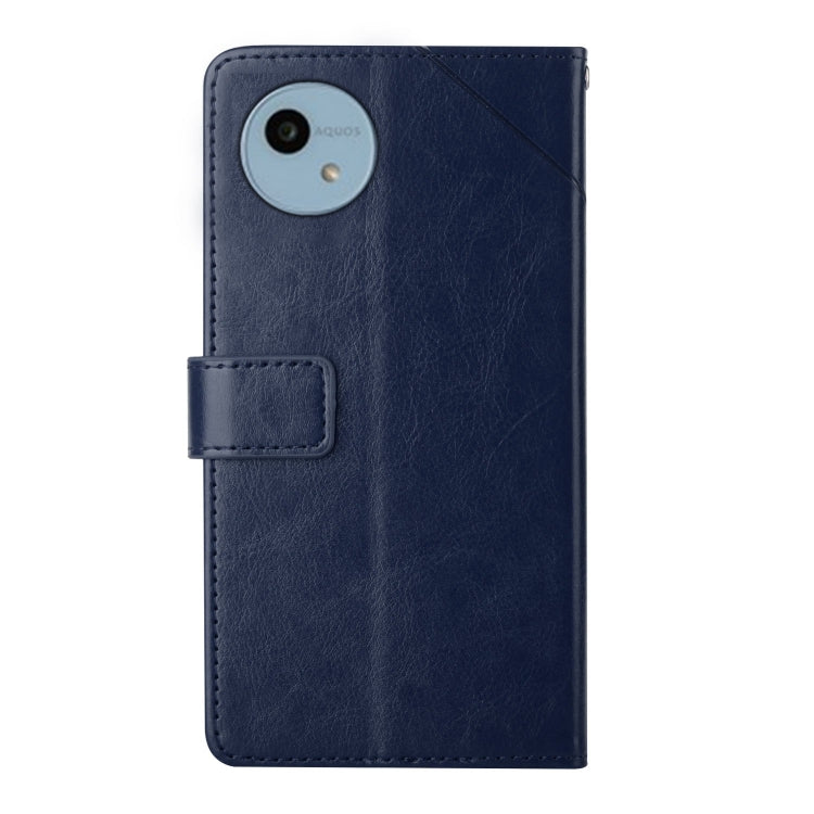 For Sharp Aquos Wish 4 HT01 Y-shaped Pattern Flip Leather Phone Case