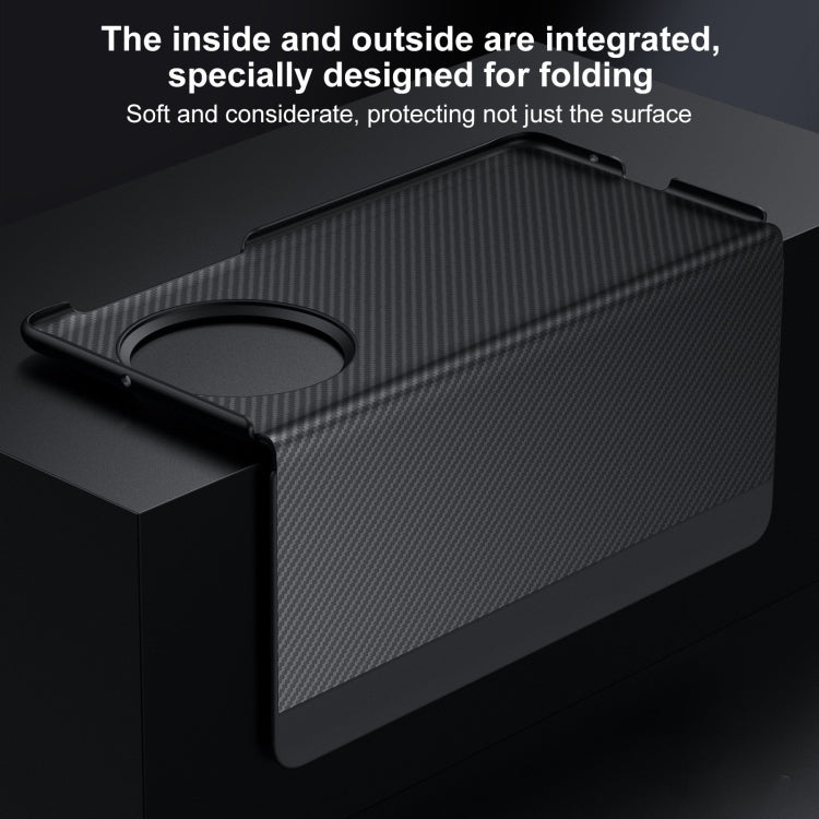 For Huawei Mate X5 SULADA Kevlar 600D Texture Smart Window Leather Phone Case