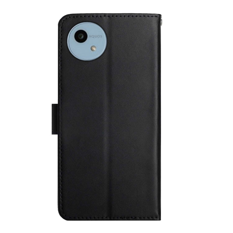 For Sharp Aquos Wish 4 Genuine Leather Fingerprint-proof Flip Phone Case