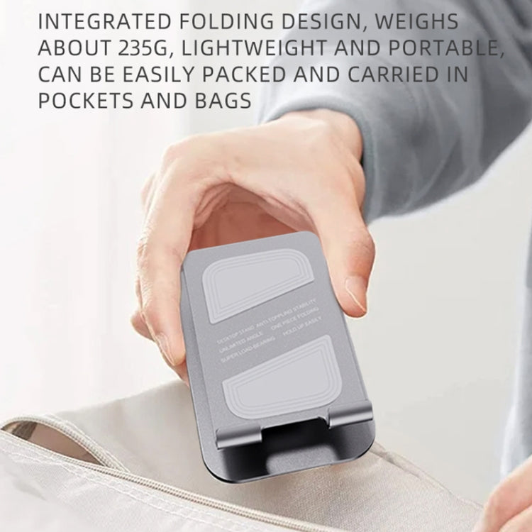 ROCK Desktop Rotating Metal Mobile Phone Holder - Grey