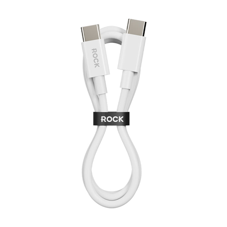 ROCK P8 Prime Series 1m USB-C / Type-C Fast Charging Data Cable, Interface:PD60W USB-C / Type-C - White