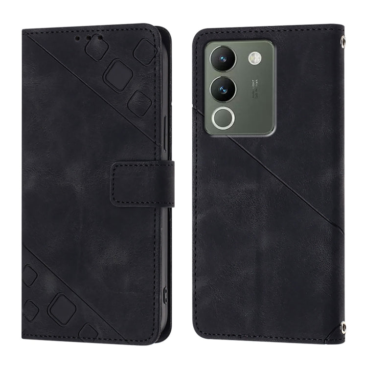For vivo V29e 5G Global / Y200 5G Global Skin Feel Embossed Leather Phone Case