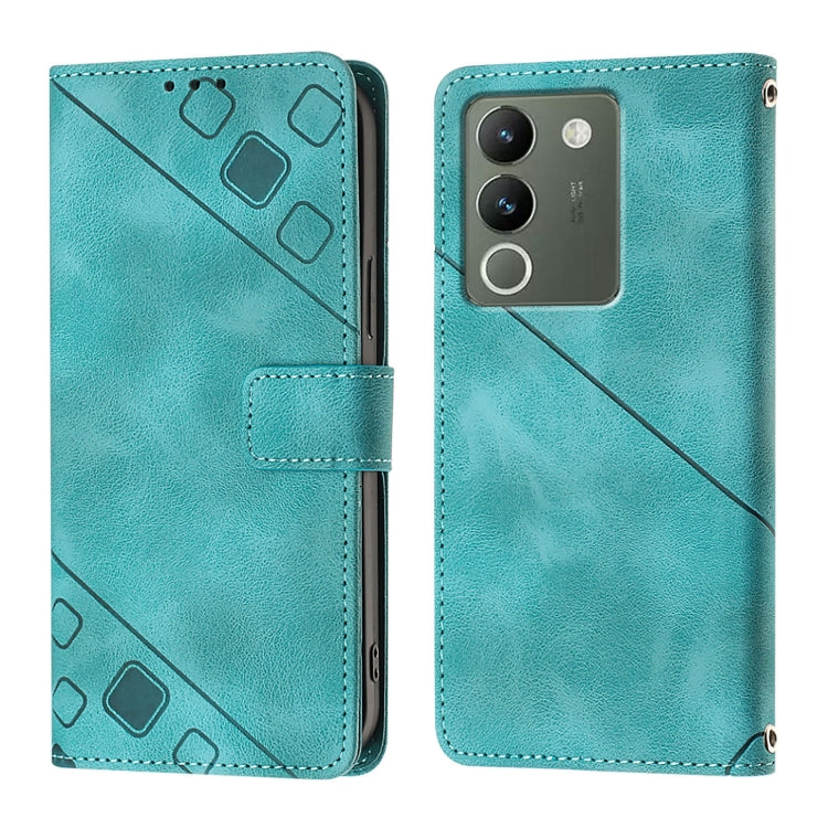 For vivo V29e 5G Global / Y200 5G Global Skin Feel Embossed Leather Phone Case