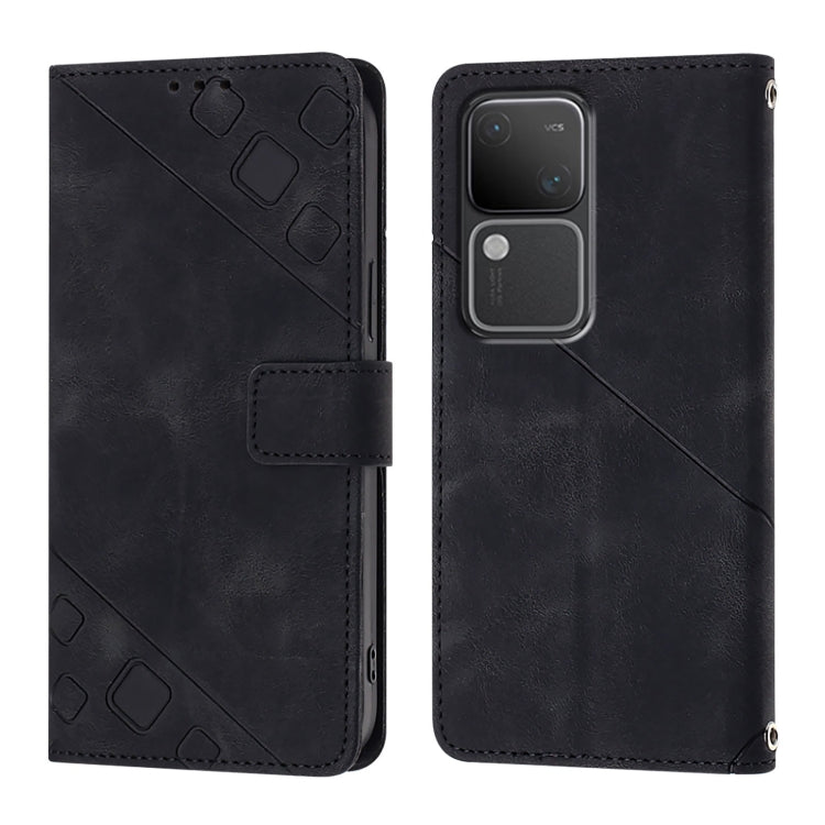For vivo V30 5G / V30 Pro 5G Global Skin Feel Embossed Leather Phone Case