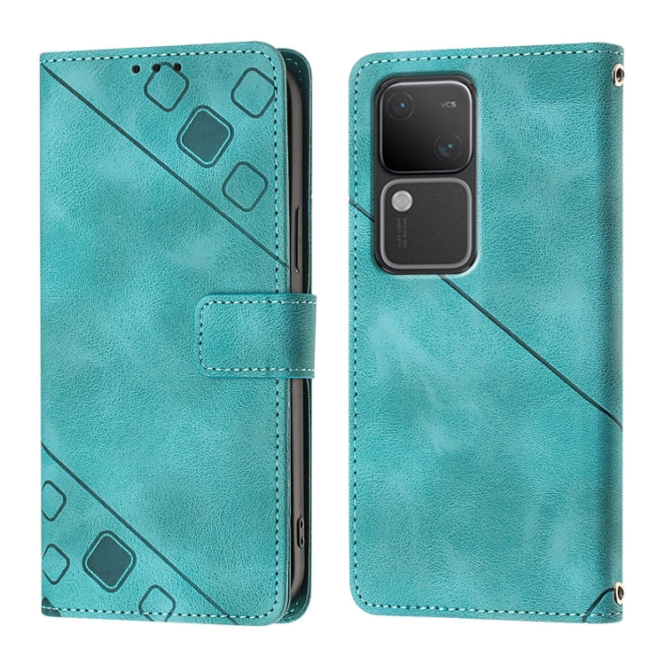 For vivo V30 5G / V30 Pro 5G Global Skin Feel Embossed Leather Phone Case