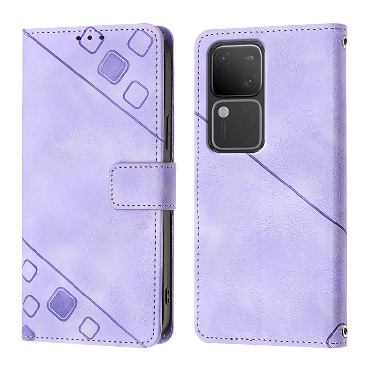 For vivo V30 5G / V30 Pro 5G Global Skin Feel Embossed Leather Phone Case