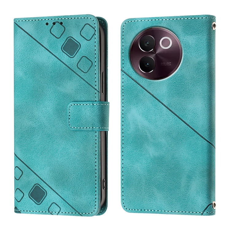 For vivo V30e 5G Global Skin Feel Embossed Leather Phone Case