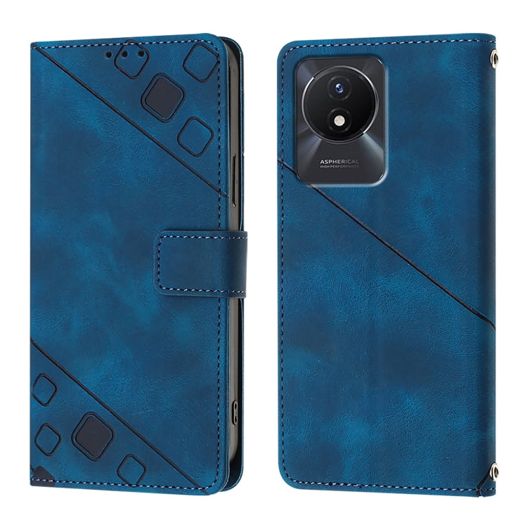 For vivo Y02 / Y02A / Y02t / Y11 2023 Skin Feel Embossed Leather Phone Case
