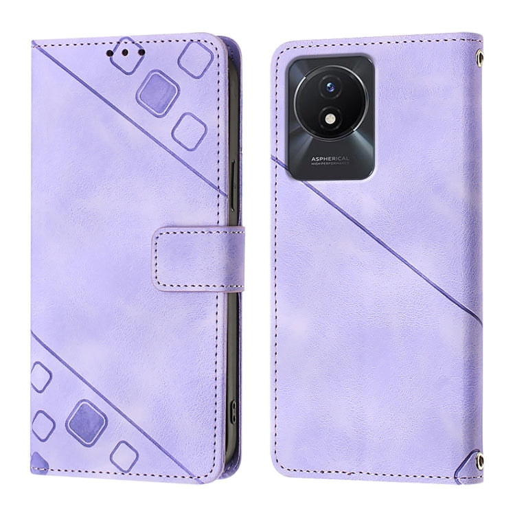 For vivo Y02 / Y02A / Y02t / Y11 2023 Skin Feel Embossed Leather Phone Case
