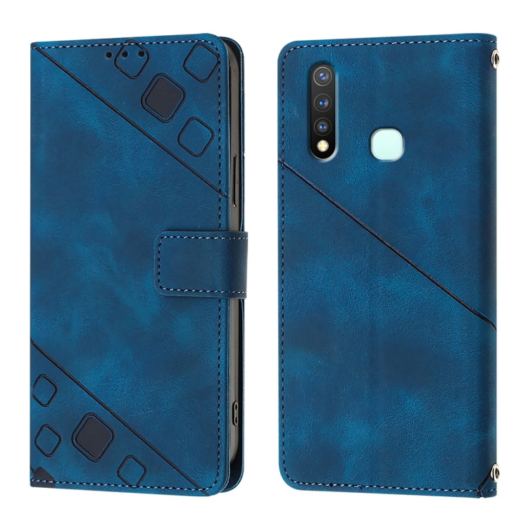 For vivo Y19 / Y5s / U3 / U20 / Z5i Skin Feel Embossed Leather Phone Case