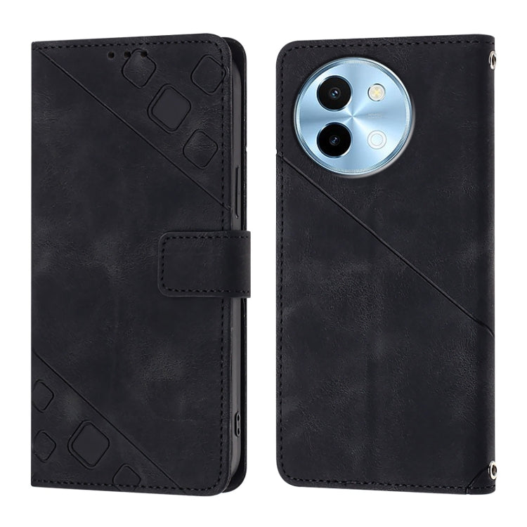 For vivo Y38 5G Skin Feel Embossed Leather Phone Case