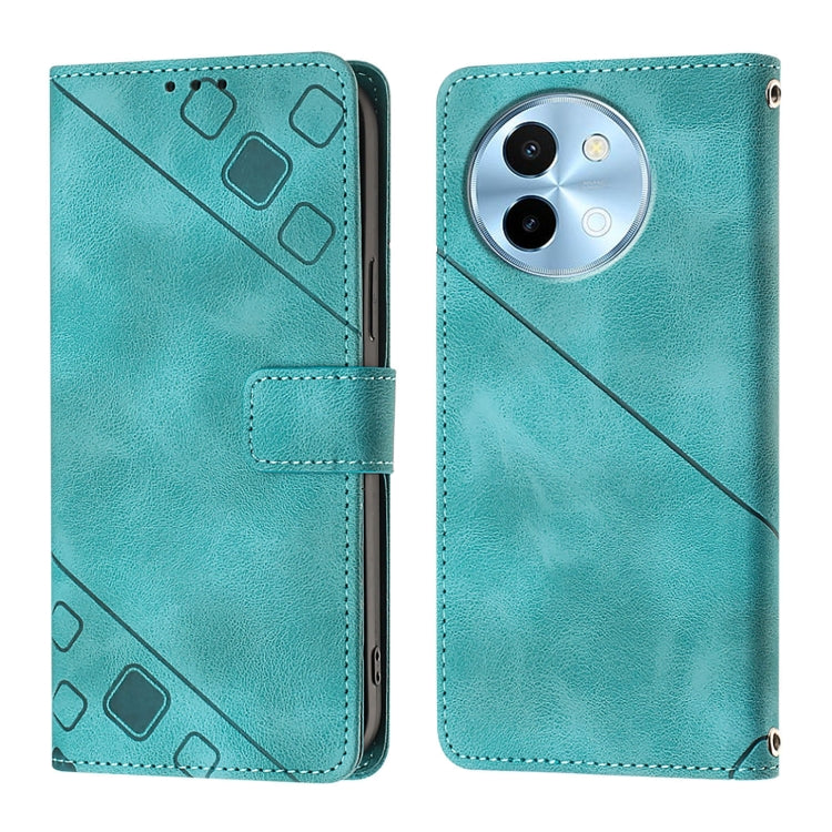 For vivo Y38 5G Skin Feel Embossed Leather Phone Case