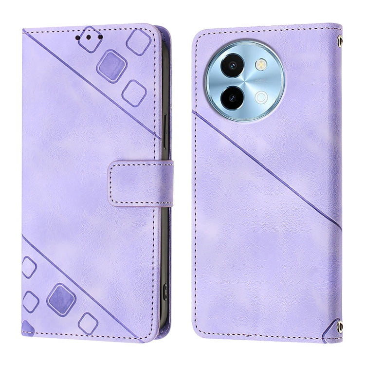 For vivo Y38 5G Skin Feel Embossed Leather Phone Case