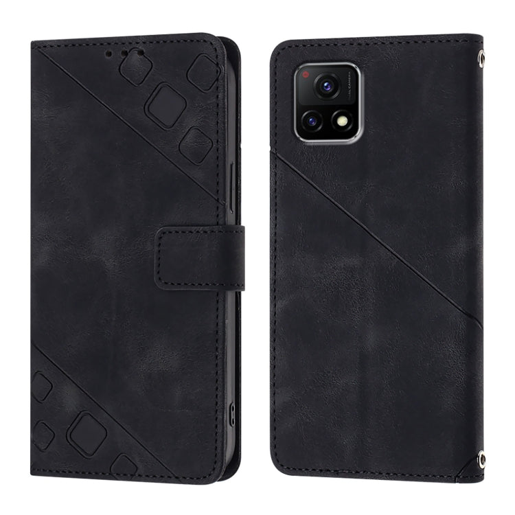 For vivo Y52s 5G / Y31s 5G / Y72 5G India Skin Feel Embossed Leather Phone Case
