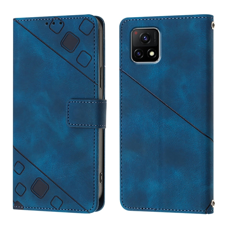 For vivo Y52s 5G / Y31s 5G / Y72 5G India Skin Feel Embossed Leather Phone Case