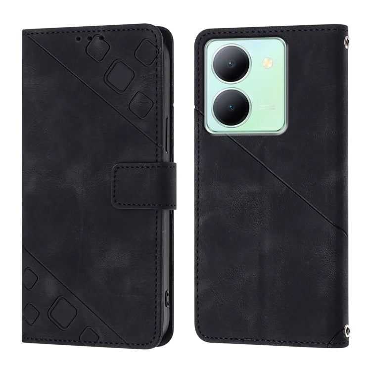 For vivo Y78 5G / Y78+ 5G Global / V29 Lite Skin Feel Embossed Leather Phone Case