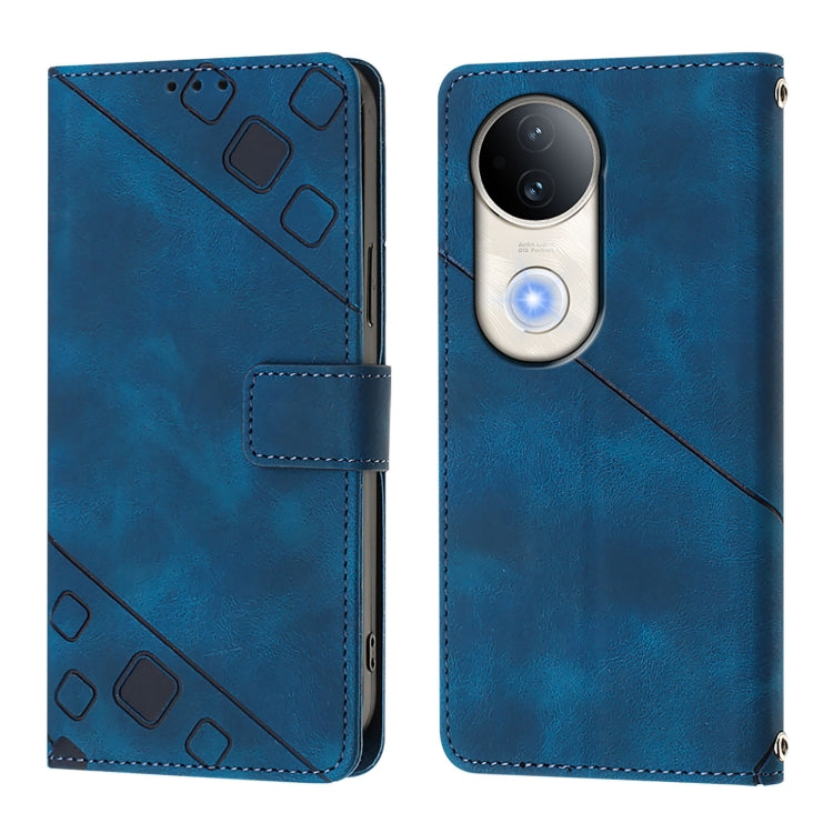 For vivo S20 5G Skin Feel Embossed Leather Phone Case