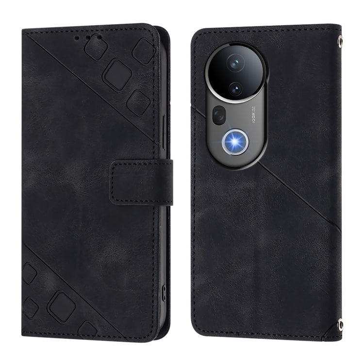 For vivo S20 Pro 5G Skin Feel Embossed Leather Phone Case