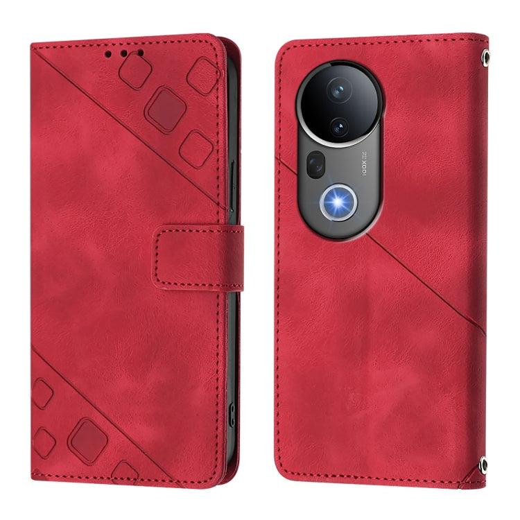 For vivo S20 Pro 5G Skin Feel Embossed Leather Phone Case