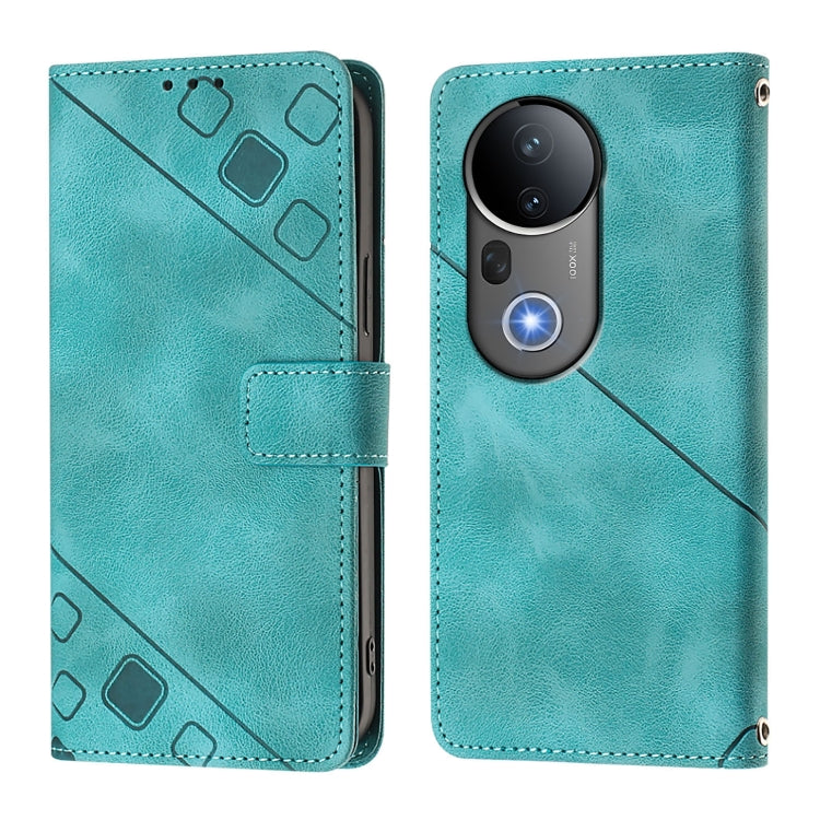 For vivo S20 Pro 5G Skin Feel Embossed Leather Phone Case