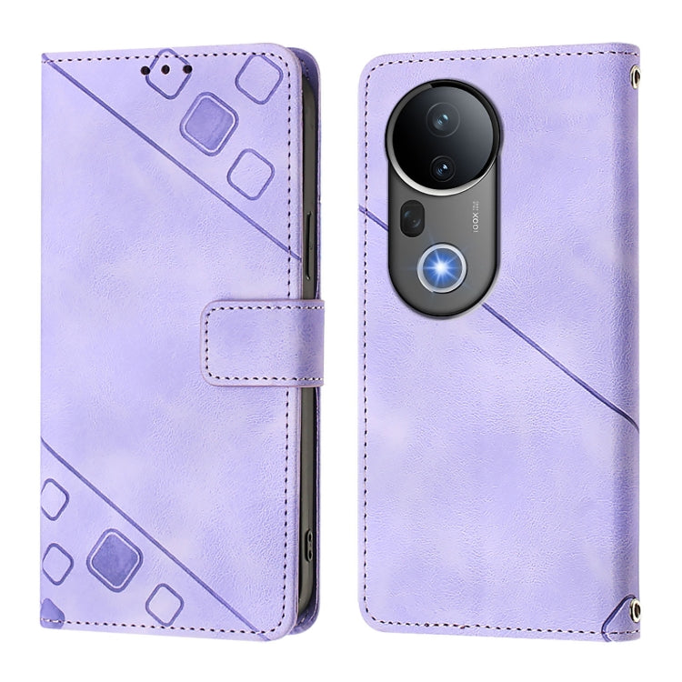 For vivo S20 Pro 5G Skin Feel Embossed Leather Phone Case