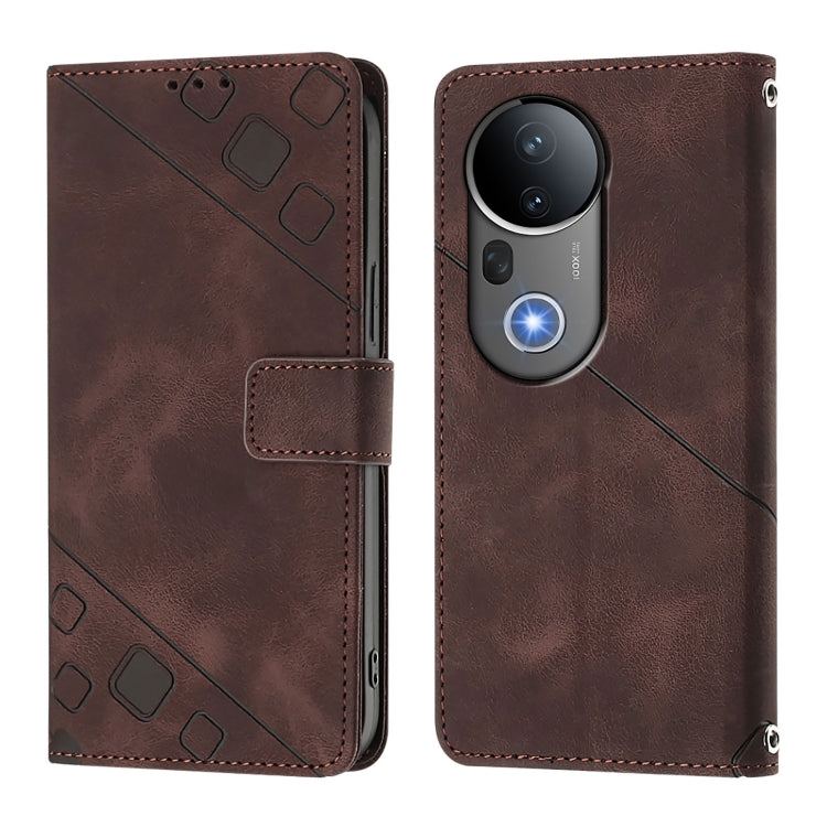 For vivo S20 Pro 5G Skin Feel Embossed Leather Phone Case