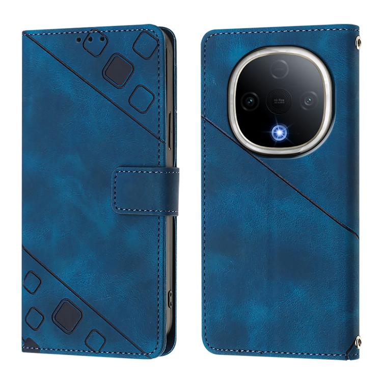 For vivo Y300 5G Skin Feel Embossed Leather Phone Case