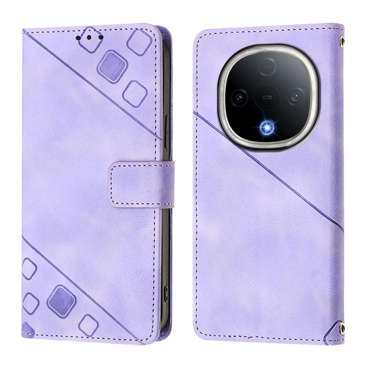 For vivo Y300 5G Skin Feel Embossed Leather Phone Case