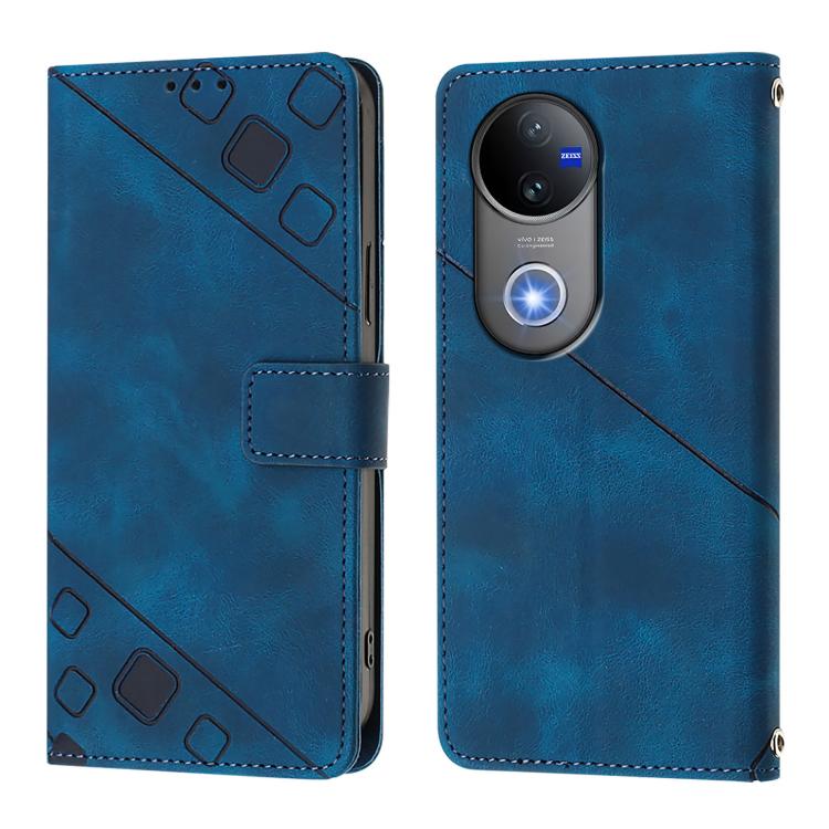 For vivo V50 5G Global Skin Feel Embossed Leather Phone Case