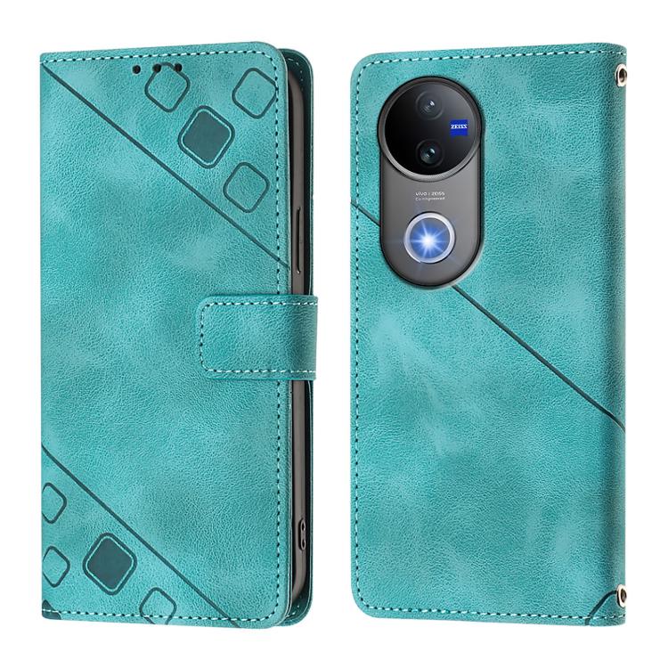 For vivo V50 5G Global Skin Feel Embossed Leather Phone Case