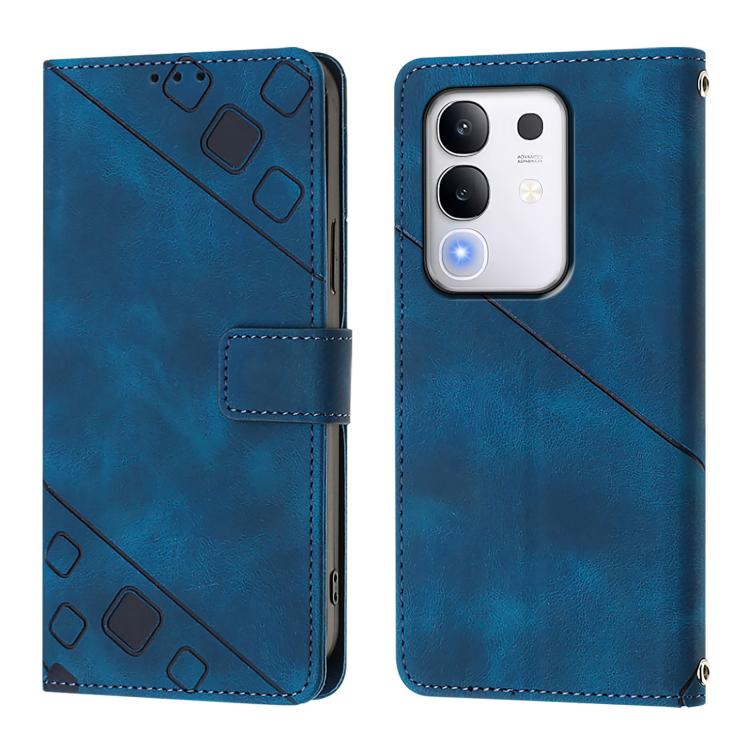 For vivo Y29 4G Global Skin Feel Embossed Leather Phone Case