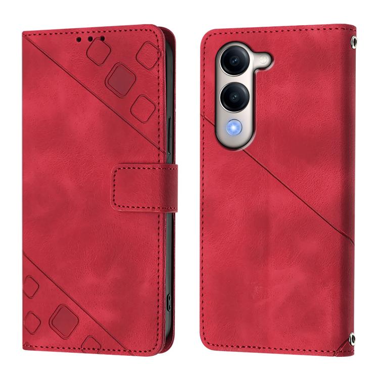 For vivo Y29S 5G / Y04 4G Global Skin Feel Embossed Leather Phone Case