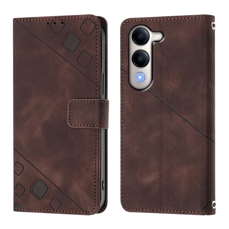 For vivo Y29S 5G / Y04 4G Global Skin Feel Embossed Leather Phone Case