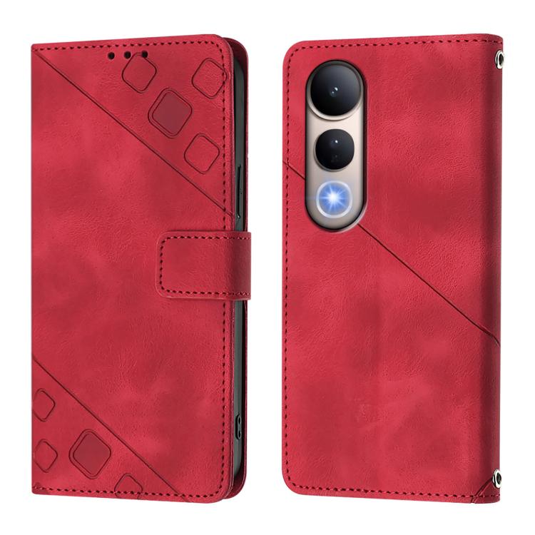 For vivo V50 Lite 5G Skin Feel Embossed Leather Phone Case