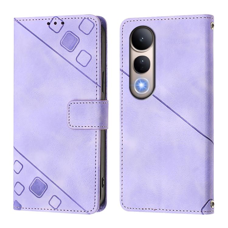 For vivo V50 Lite 5G Skin Feel Embossed Leather Phone Case