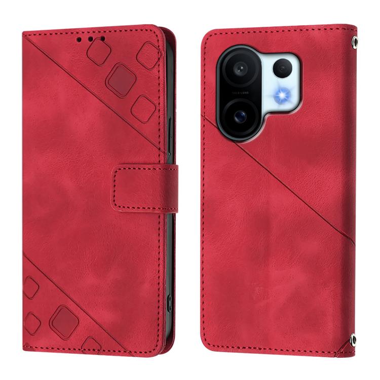 For vivo S30 Pro mini Skin Feel Embossed Leather Phone Case