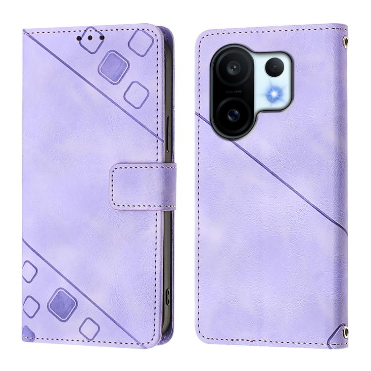For vivo S30 Pro mini Skin Feel Embossed Leather Phone Case