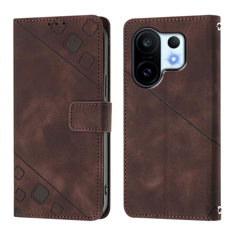 For vivo S30 Pro mini Skin Feel Embossed Leather Phone Case
