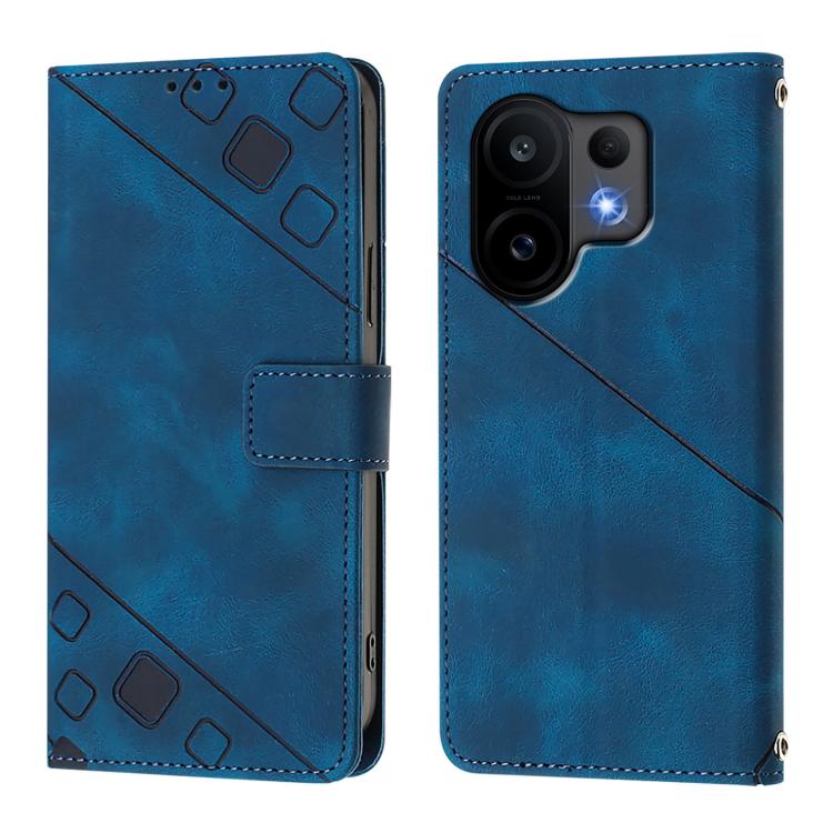 For vivo S30 Skin Feel Embossed Leather Phone Case