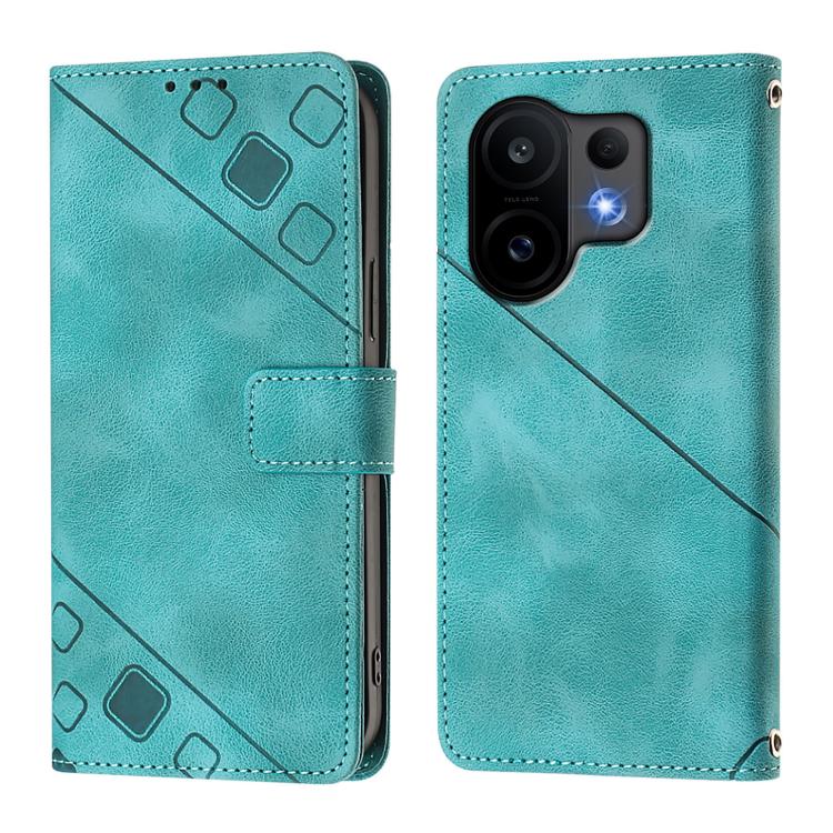 For vivo S30 Skin Feel Embossed Leather Phone Case