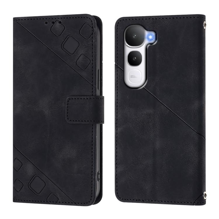 For vivo Y400 5G Global Skin Feel Embossed Leather Phone Case