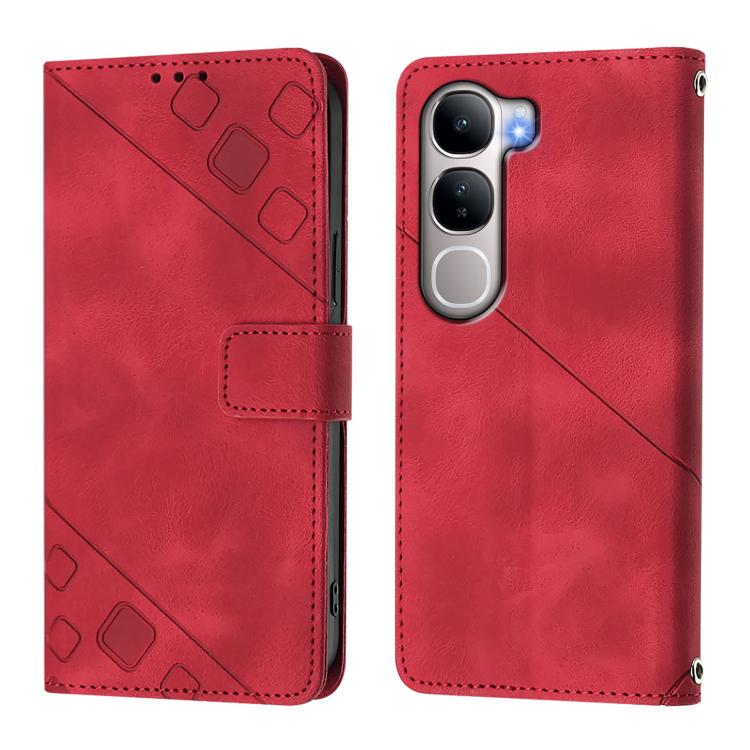 For vivo Y31 5G Global Skin Feel Embossed Leather Phone Case