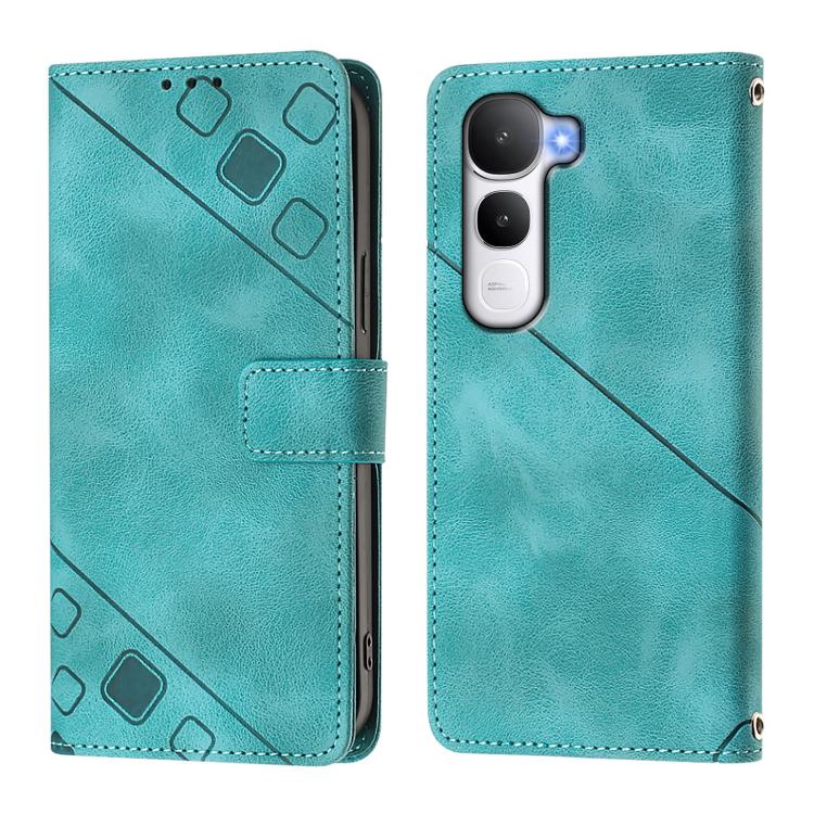 For vivo Y400 4G Skin Feel Embossed Leather Phone Case